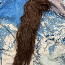 Long Hair Brown Wig 
