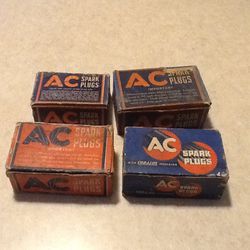 NOS Full Boxes Of AC Spark Plugs