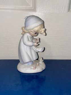 1984 Precious Moments Winter's Song The Birds Four Seasons Series 12092