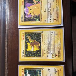 1995 Vintage Pikachu Card Lot For Collectors for Sale in Dallas, TX -  OfferUp