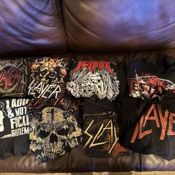 Slayer Testament Lot Of Shirts And Hoodie 