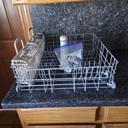 Whirpool Dishwasher Lower Rack With Silverware Basket