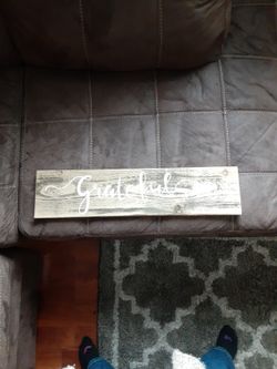 "Grateful"  Decorative Sign