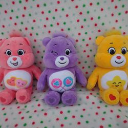 Care Bears Special Edition Collector Set of 3 9" Plush Care Bears