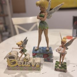 Collectible Tinker Bell Figurines.  All 3 For $150
