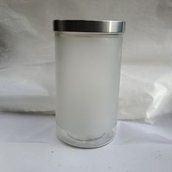 IKEA Droppar Frosted Glass Storsge Jar Rare Size 8" X 5"