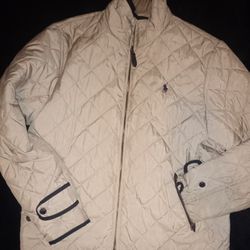 Ralph Lauren Polo Khaki Quilted Jacket size Large 