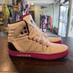 Urban White Adidas High-top Sneakers Sz 6.5 Ladies