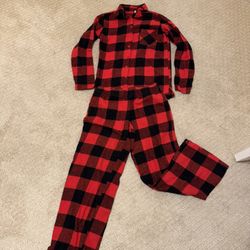 Ladies Small Flannel Pajama Set