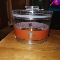 NEW> WABBLE TILL YOU GOBBLE CANISTER WITH SEALING  LID