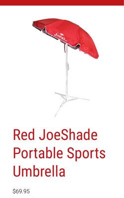 JoeShade Portable Sports Umbrella Red