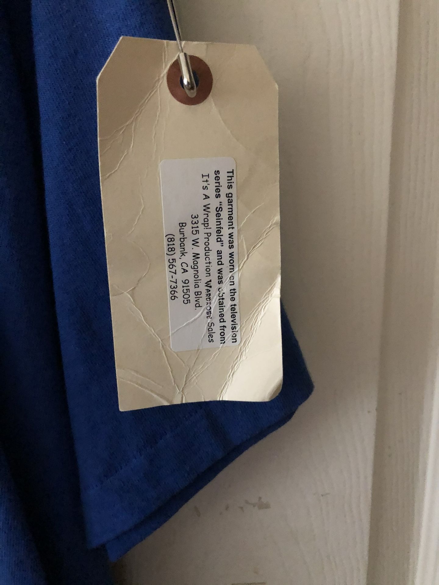 Seinfeld memorabilia Won this at Jerry’s famous deli at the last episode watch party