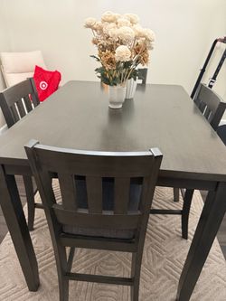 Dining table and chairs