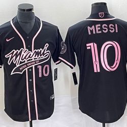 Messi Miami Baseball Jersey 