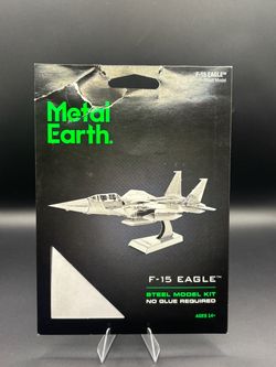 Metal Earth F-15 Eagle Steel Model Kit MMS082 22 Pieces Boeing Fighter Jet