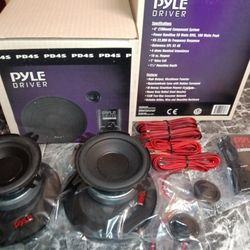 Plye 4 Inch Component Set With Tweeters And Crossovers $25firm Per Set I Have Multiple Sets Of These Pickup Only Serious Buyers Please 