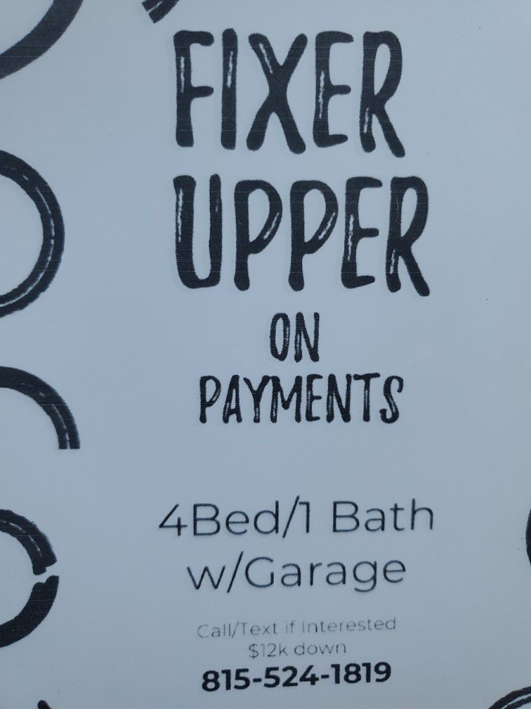 Fixer upper On Payments