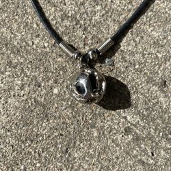 Silver Ball Necklace