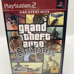 Grand Theft Auto: San Andreas (Sony PlayStation 2, 2004) Greatest Hits, Cib