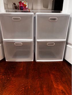 2 -2 Drawer Storage Cart/Organizers