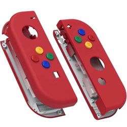 ExtremeRate DIY Replacement Shell Buttons For Nintendo Switch & switch OLED Red