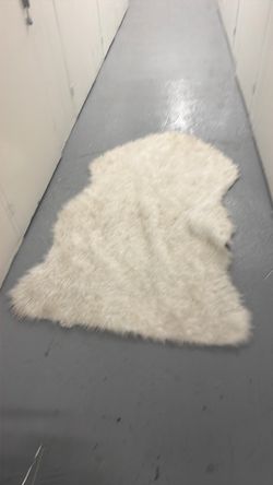 White Fur Rug
