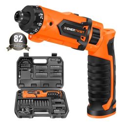 Enertwist Cordless Screwdriver Set - 82 Piece