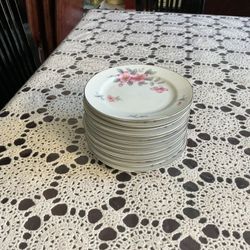 Harmony House “Dogwood” fine china 6.5” set of 12 bread plate