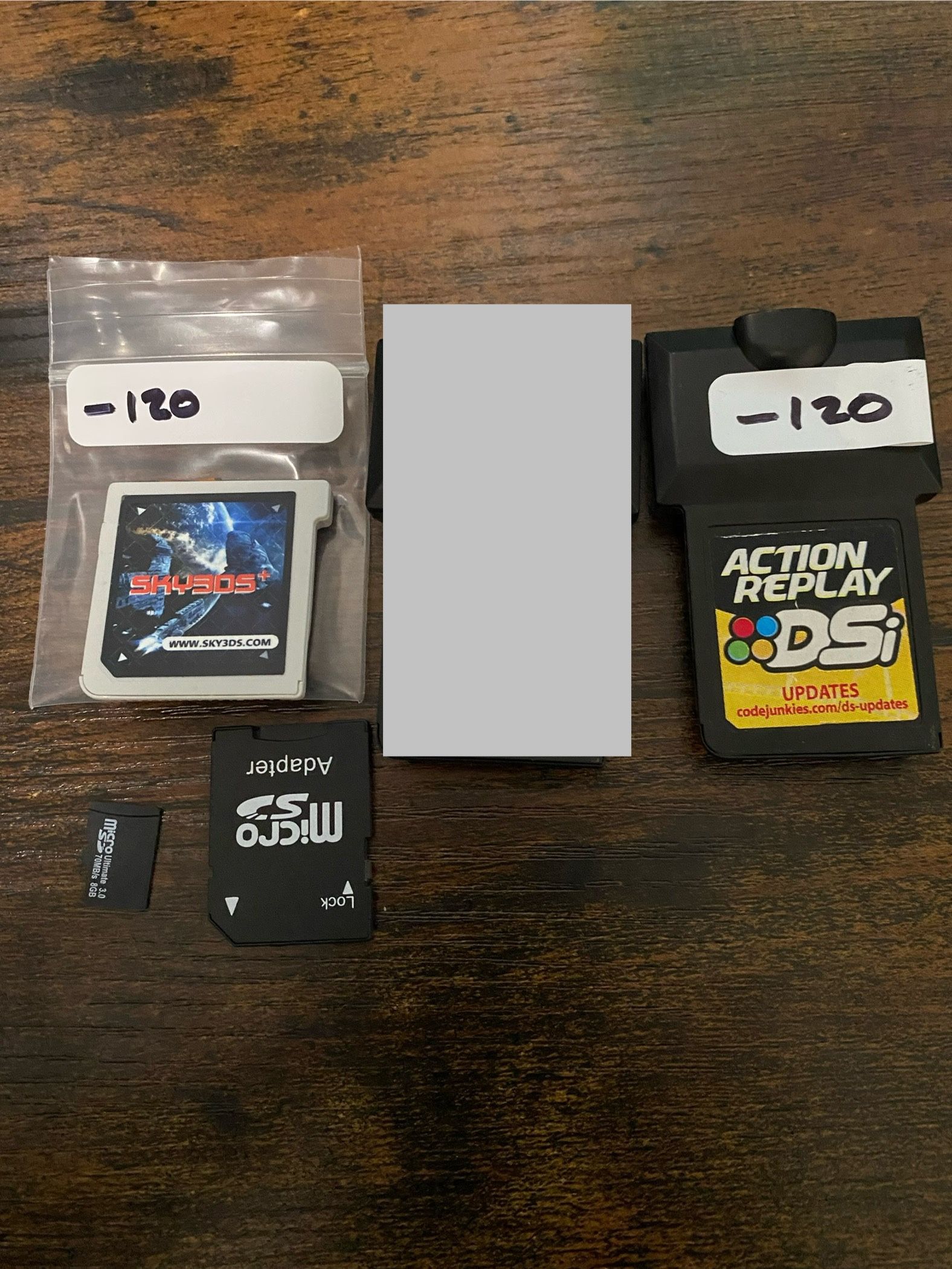 Action Replay DS and Sky3DS+ Nintendo DS