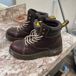 Dr Martin Steel Toe Boots Women Size 8
