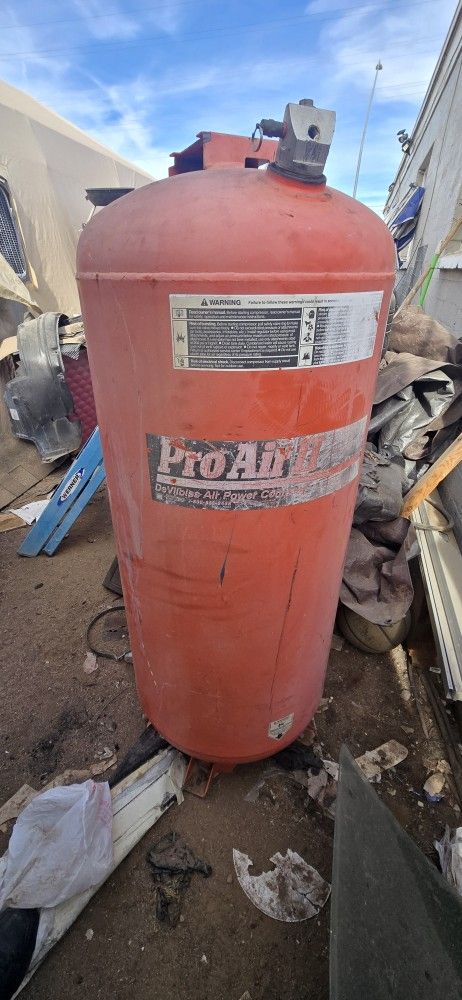 Air Tanks Red One Is 60 Gallons..Gray Is 50 Gallons