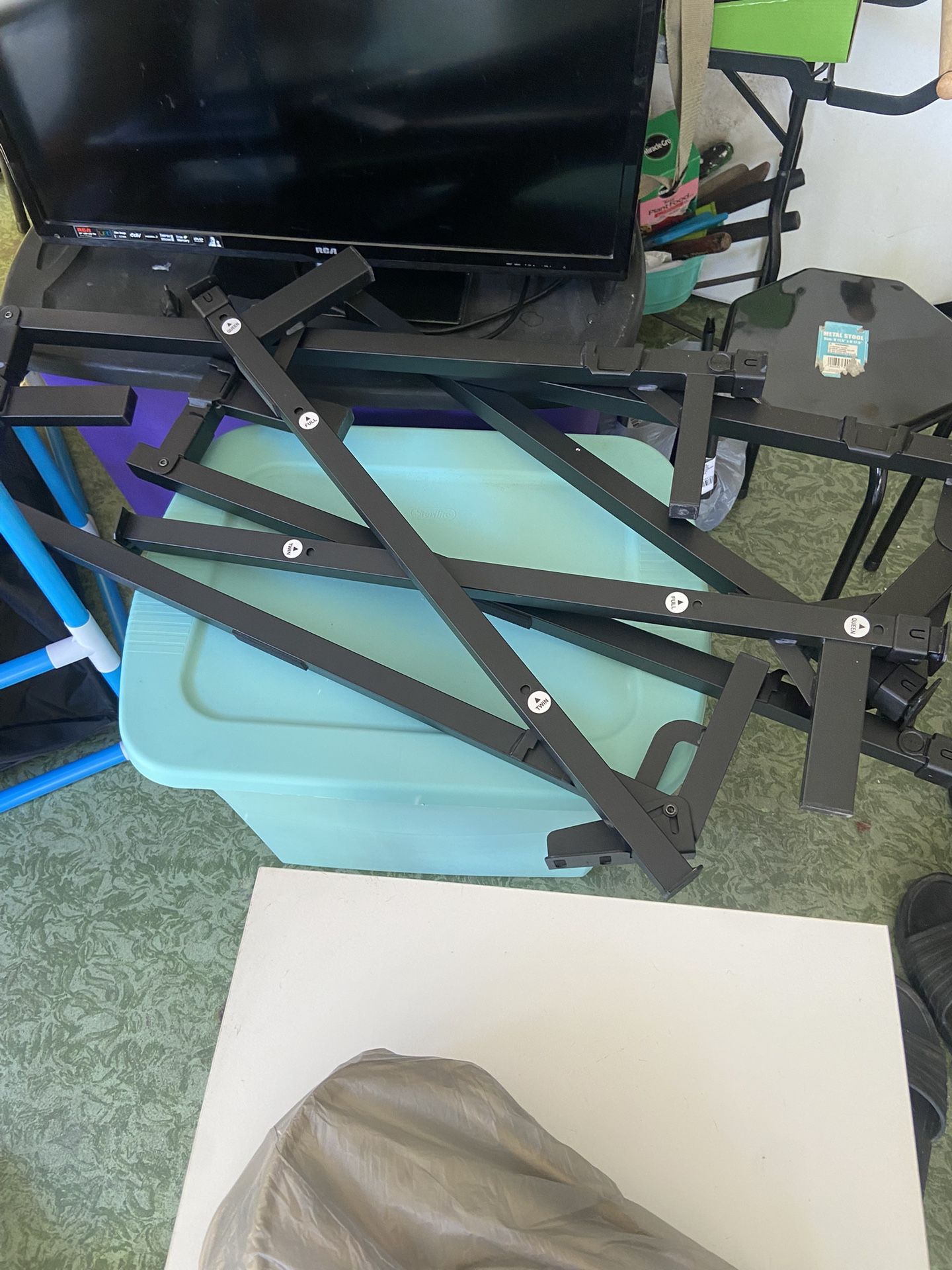 Queen Bed Frame And Mirror With Jewelry Storage $10 Each