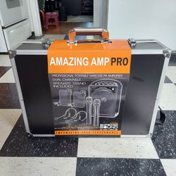Portable PA Amp With Multiple Microphones And Bluetooth