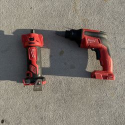 M18 18V Lithium-Ion Cordless Drywall Cut Out Rotary and Fuel Drywall Screw Gun