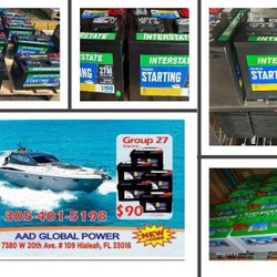 Baterías Marinas Nuevas Con Garantía De 1 Año Nuevas 