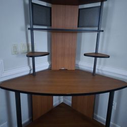 Home Office Desk And Shelves