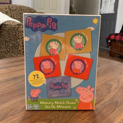 Peppa Pig memory match game