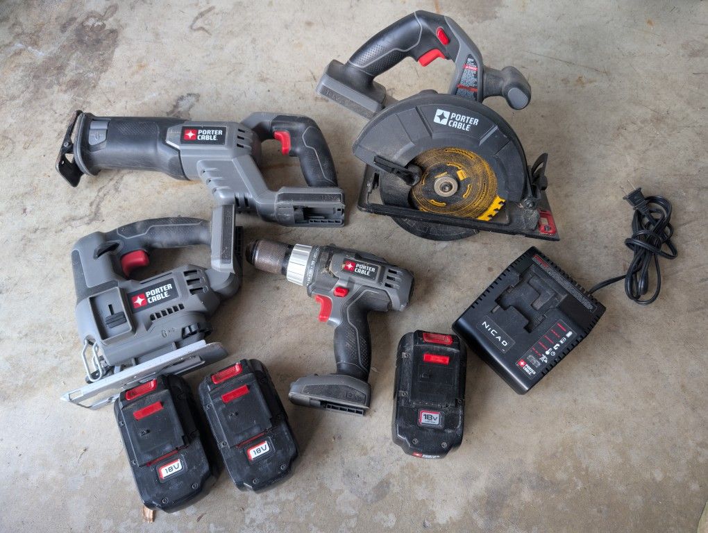 Porter Cable Cordless Tool Set