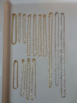 Bulk Lot Solid Karat Gold Jewelry — 10K / 14K / 18K Chains & Bracelets — Best Offer