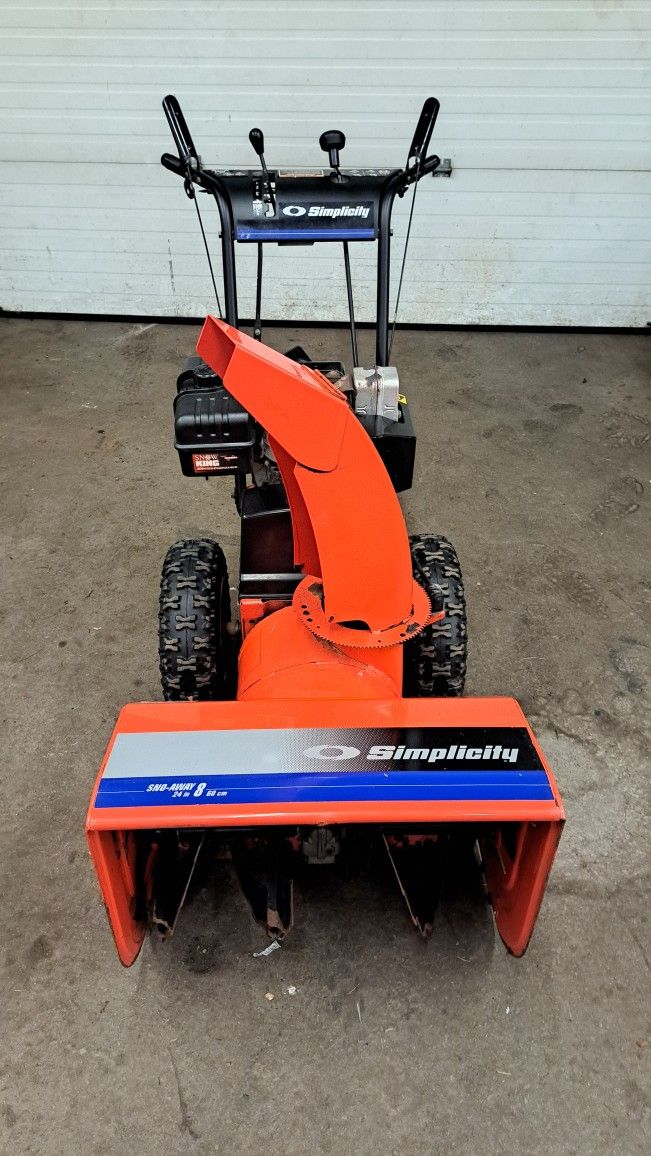 For Sale: Simplicity Snowblower 24" Bucket with 8HP $600 
