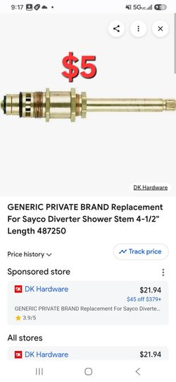 Shower stem replacement #487250