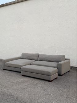 Costco Hendley Gray Sectional + Ottoman