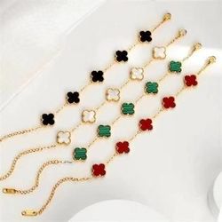 Clover Charm Bracelet – Multiple Colors Available