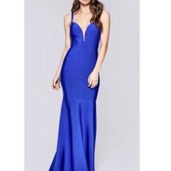 Formal Dress Marciano by Guess Cobalt Blue Vivette Bandage Size M-New with Tags