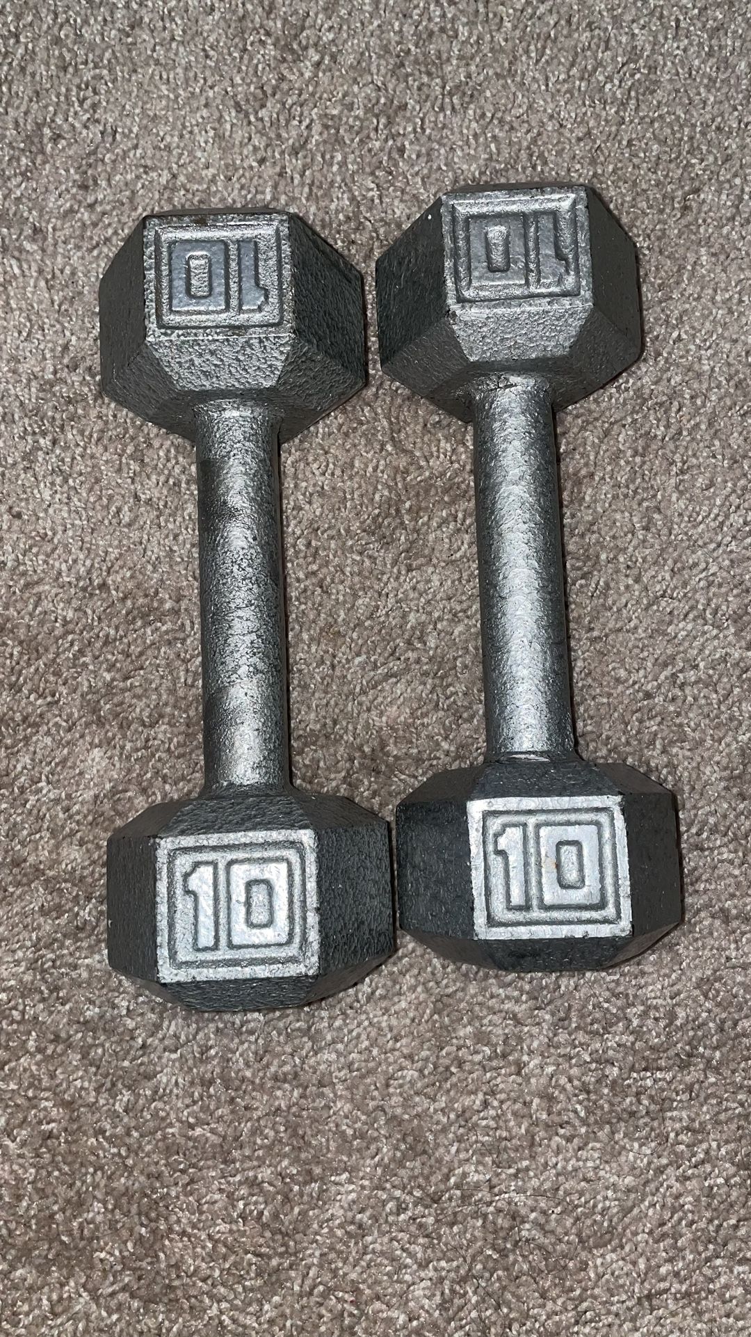 🔥 10 lb Dumbbell Set (Pair) – Home Gym & Strength Training! 🔥