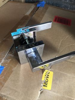 Chrome Square Door Knob 