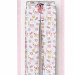 Super Cute! Woman’s 🌸🐰🎀 HELLO KITTY®️Gingham 🎀🐰🌸Sleeping pants 