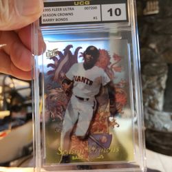 Barry Bonds 1996 Fleer Ultra Season Crowns UCG 10 Gem Mint Acetate Giants