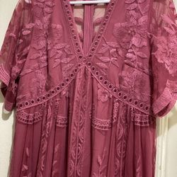 Pink Blush Maternity Dress