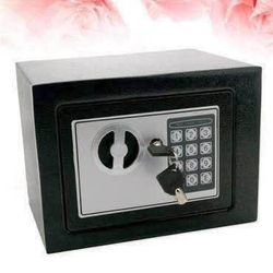 New Digital Security Small Safe Box for Home, Black Or White